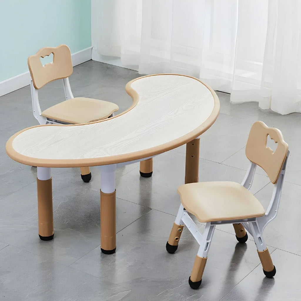 Adjustable Height Kids Writing Desk with Natural Wood Top