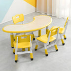 Adjustable Height Kids Writing Desk with Natural Wood Top