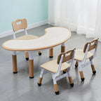 Adjustable Height Kids Writing Desk with Natural Wood Top