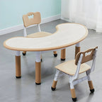 Adjustable Height Kids Writing Desk with Natural Wood Top