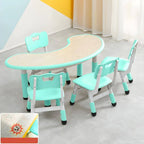 Adjustable Height Kids Writing Desk with Natural Wood Top
