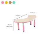Adjustable Height Kids Writing Desk with Natural Wood Top Dimensions