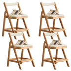 Adjustable Height White Wood Chair for Kids' Playroom & Study