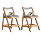 Adjustable Height White Wood Chair for Kids' Playroom & Study