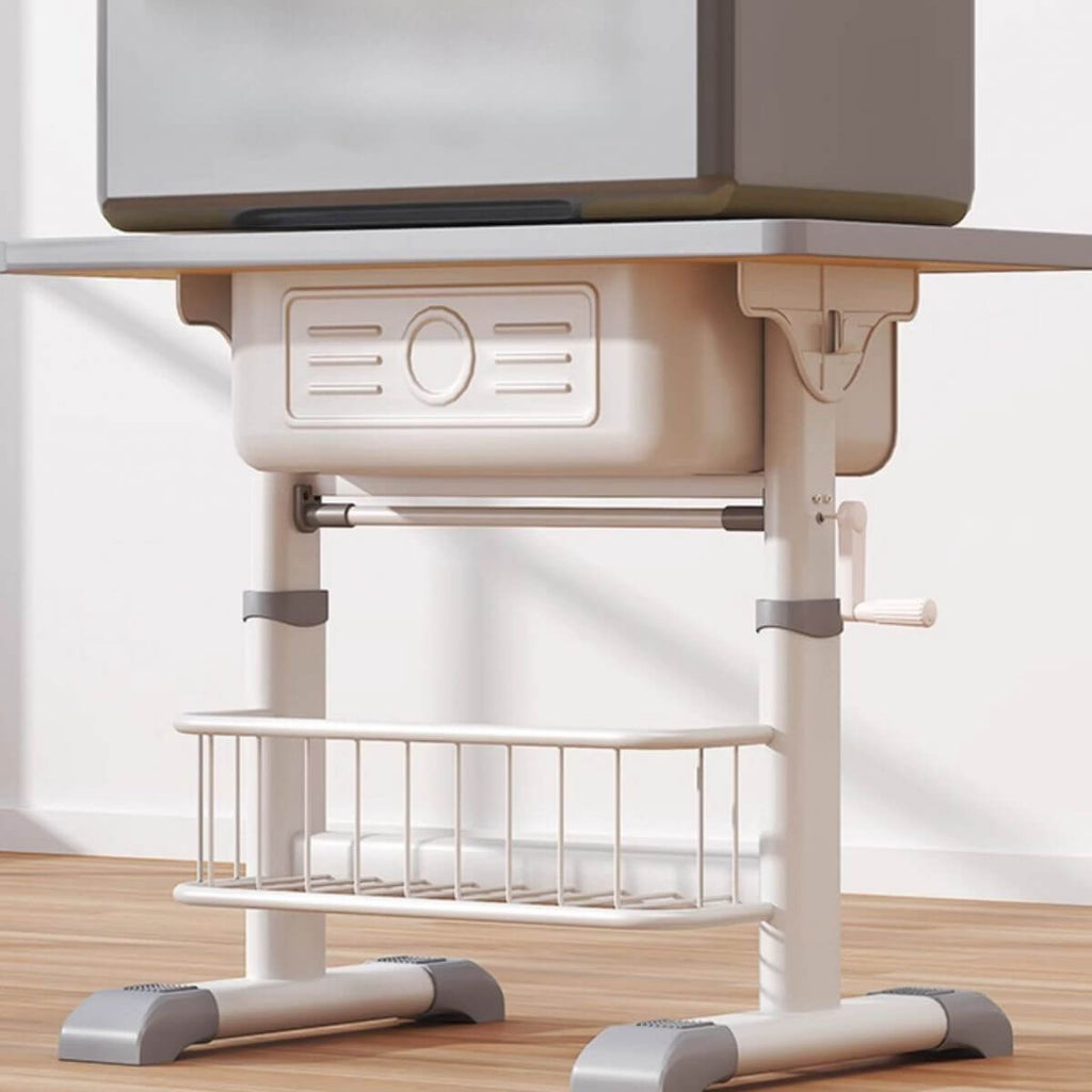 Adjustable Kids Desk & Chair Set with Storage - Natural