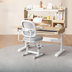 Adjustable Kids Desk Set - Wood Table & Steel Base