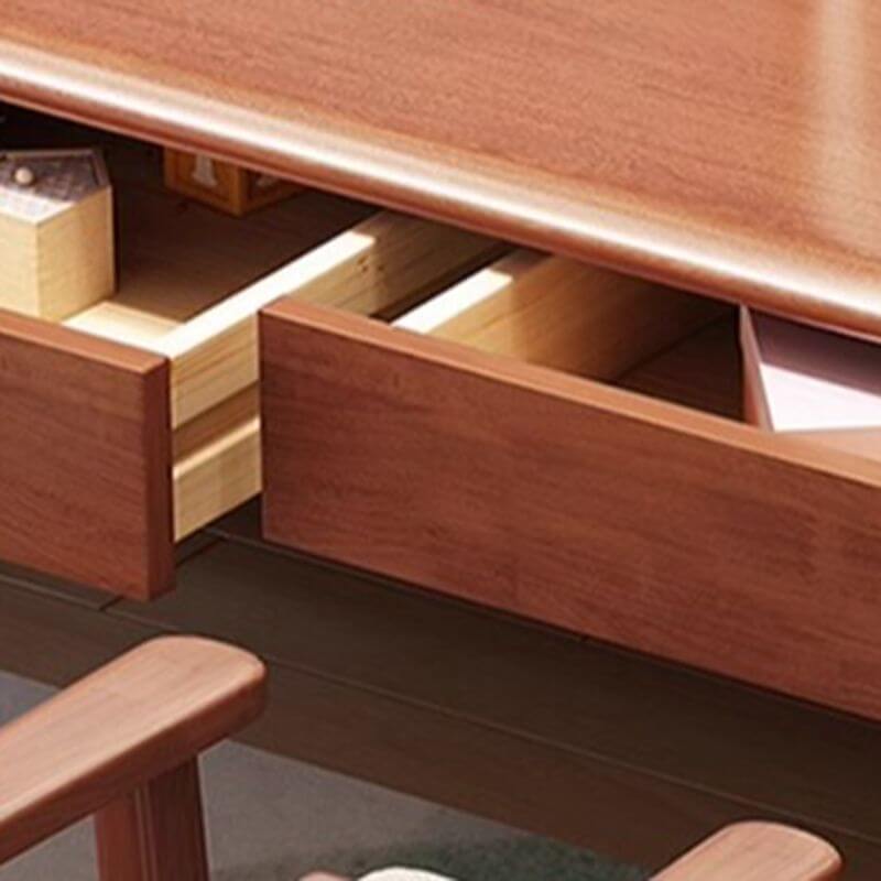 Adjustable Kids Desk with Storage and Shelves - White