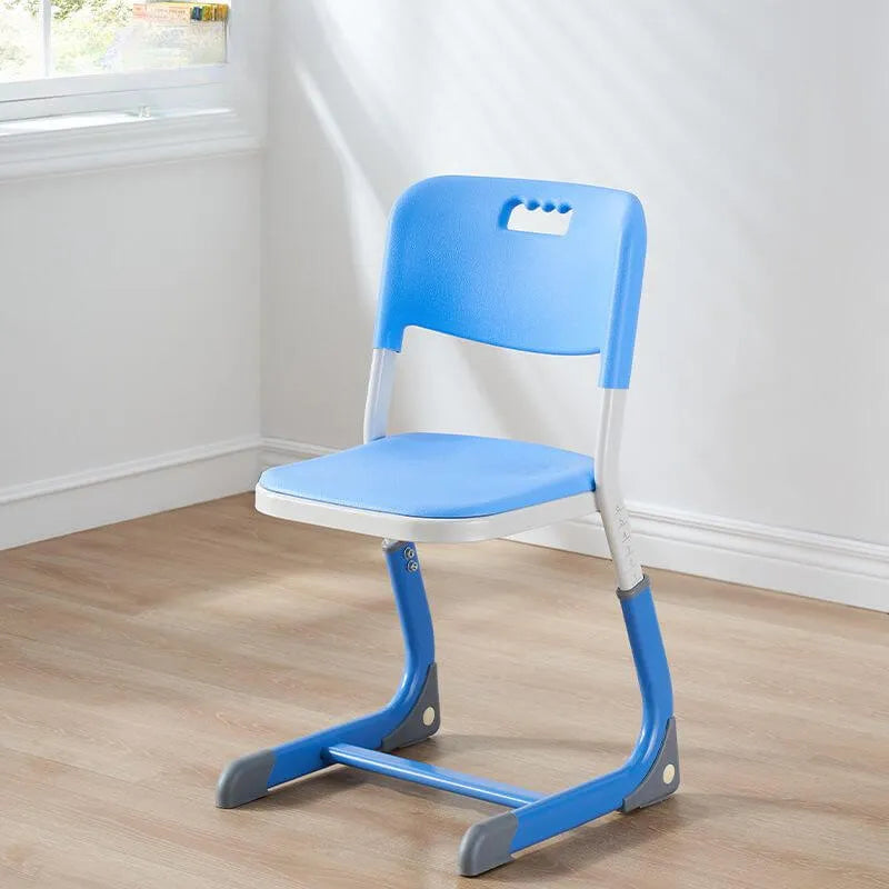 Adjustable Kids Writing Desk with Shelf and Storage – Wood & Metal