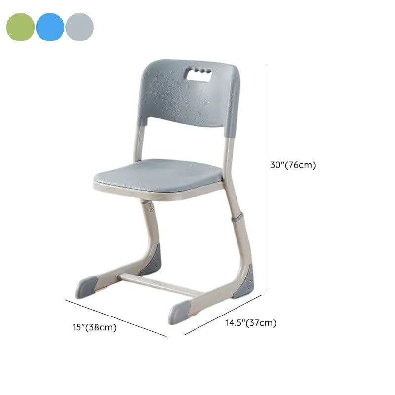 Adjustable Kids Writing Desk with Shelf and Storage – Wood & Metal Dimensions
