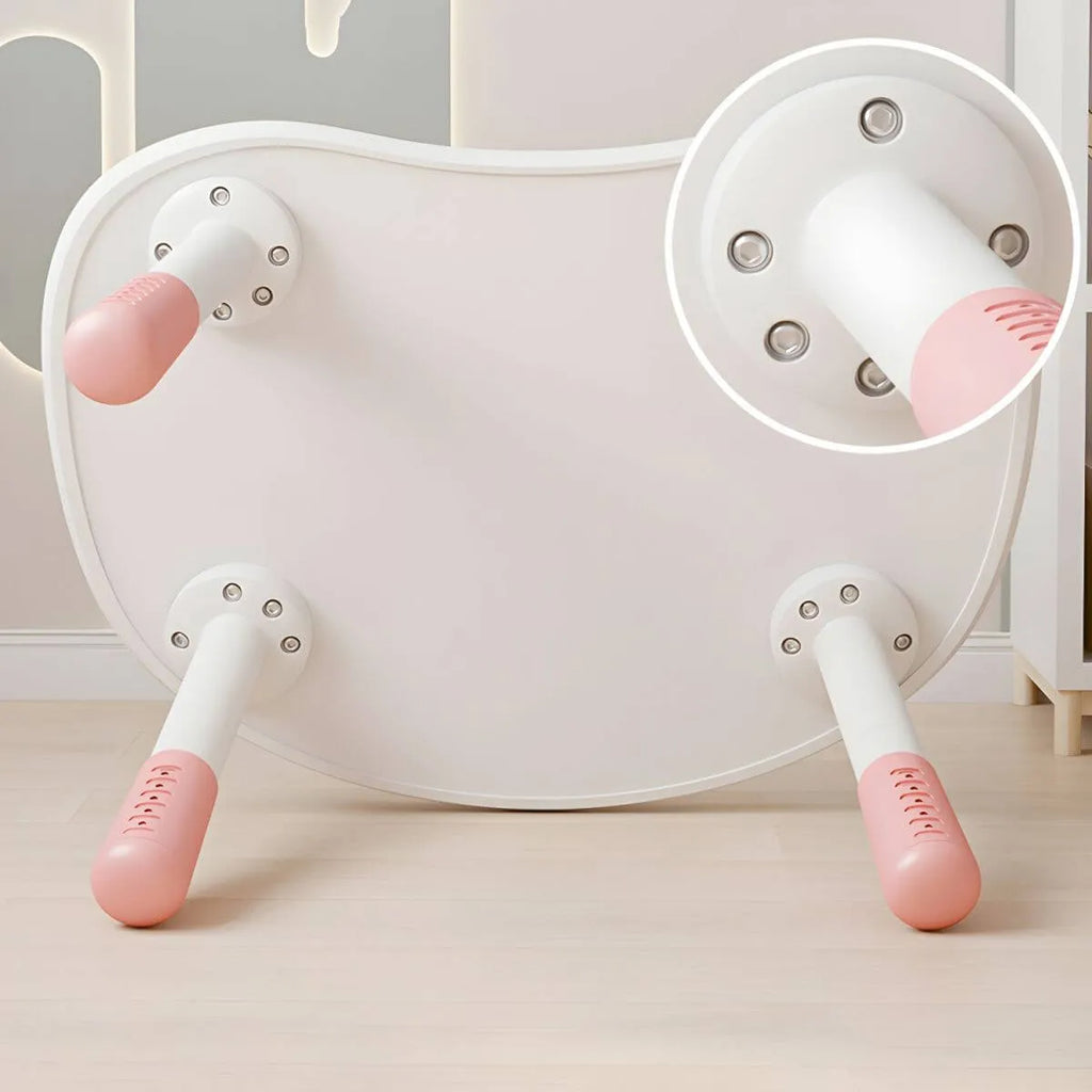 Adjustable Kids' Writing Desk with Wood Top and Soft-Rounded Edge