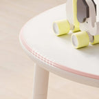 Adjustable Kids' Writing Desk with Wood Top and Soft-Rounded Edge