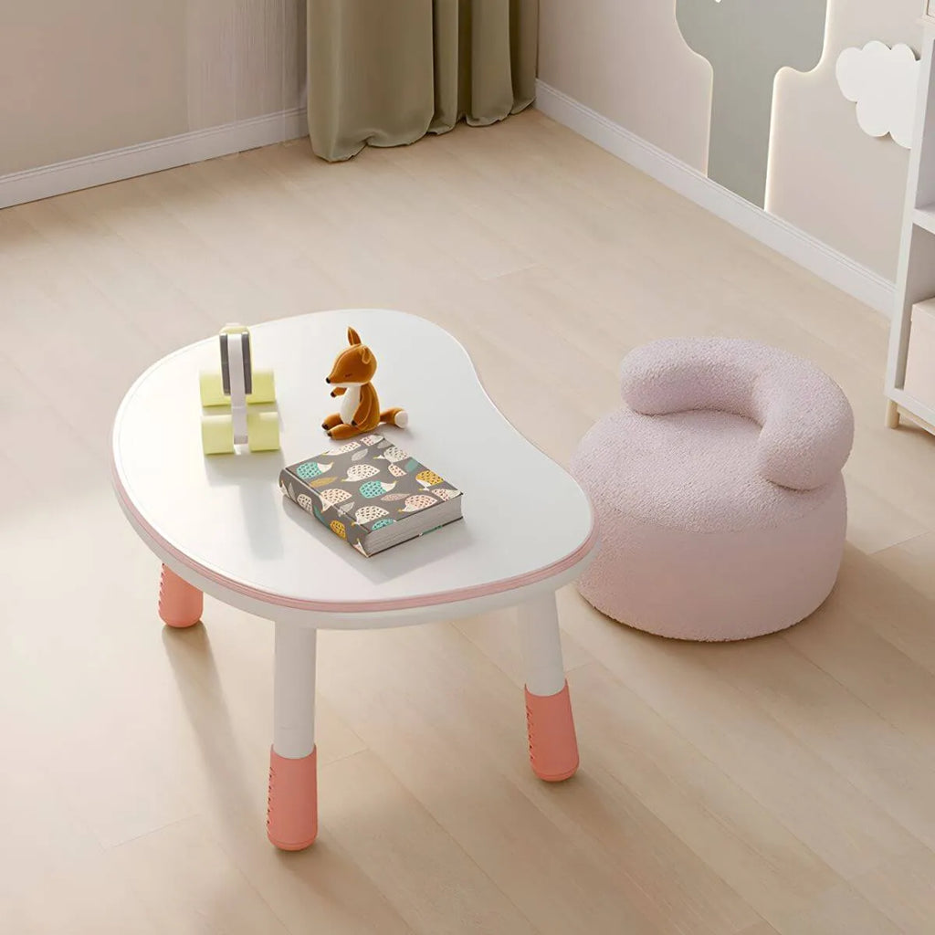 Adjustable Kids' Writing Desk with Wood Top and Soft-Rounded Edge