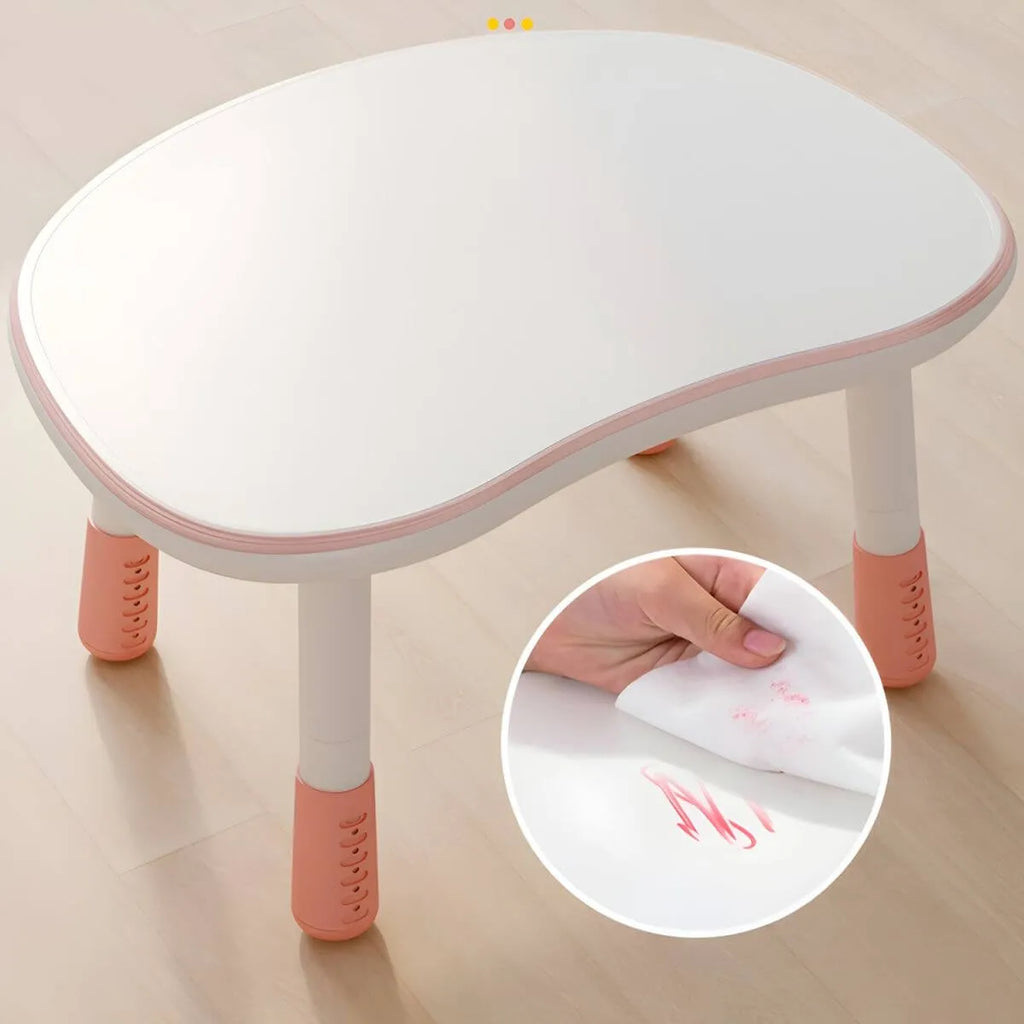 Adjustable Kids' Writing Desk with Wood Top and Soft-Rounded Edge