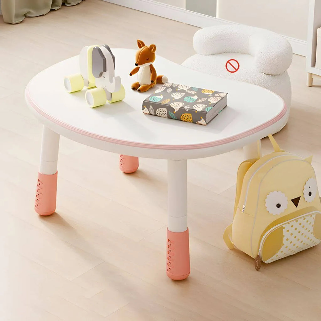 Adjustable Kids' Writing Desk with Wood Top and Soft-Rounded Edge