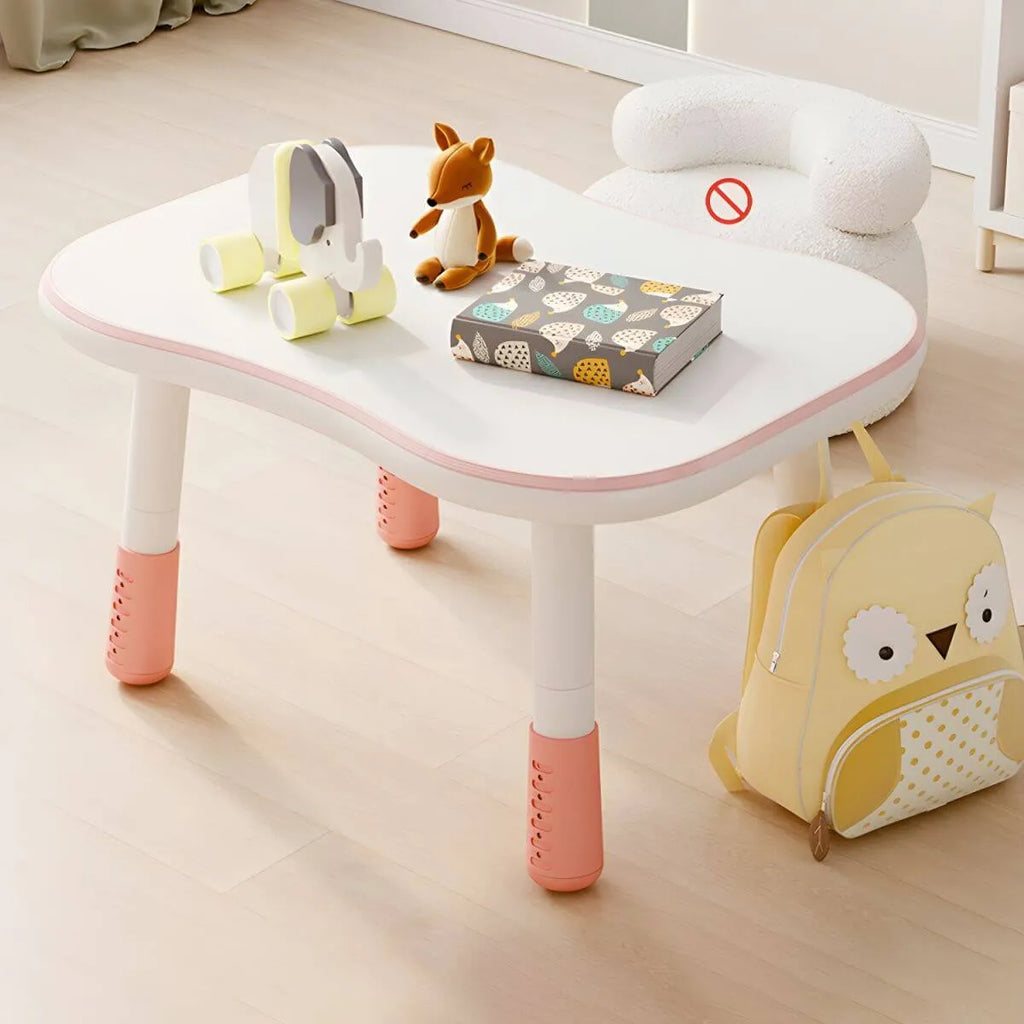 Adjustable Kids' Writing Desk with Wood Top and Soft-Rounded Edge