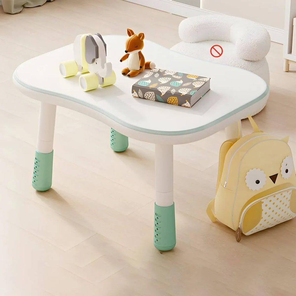Adjustable Kids' Writing Desk with Wood Top and Soft-Rounded Edge