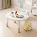 Adjustable Kids' Writing Desk with Wood Top and Soft-Rounded Edge