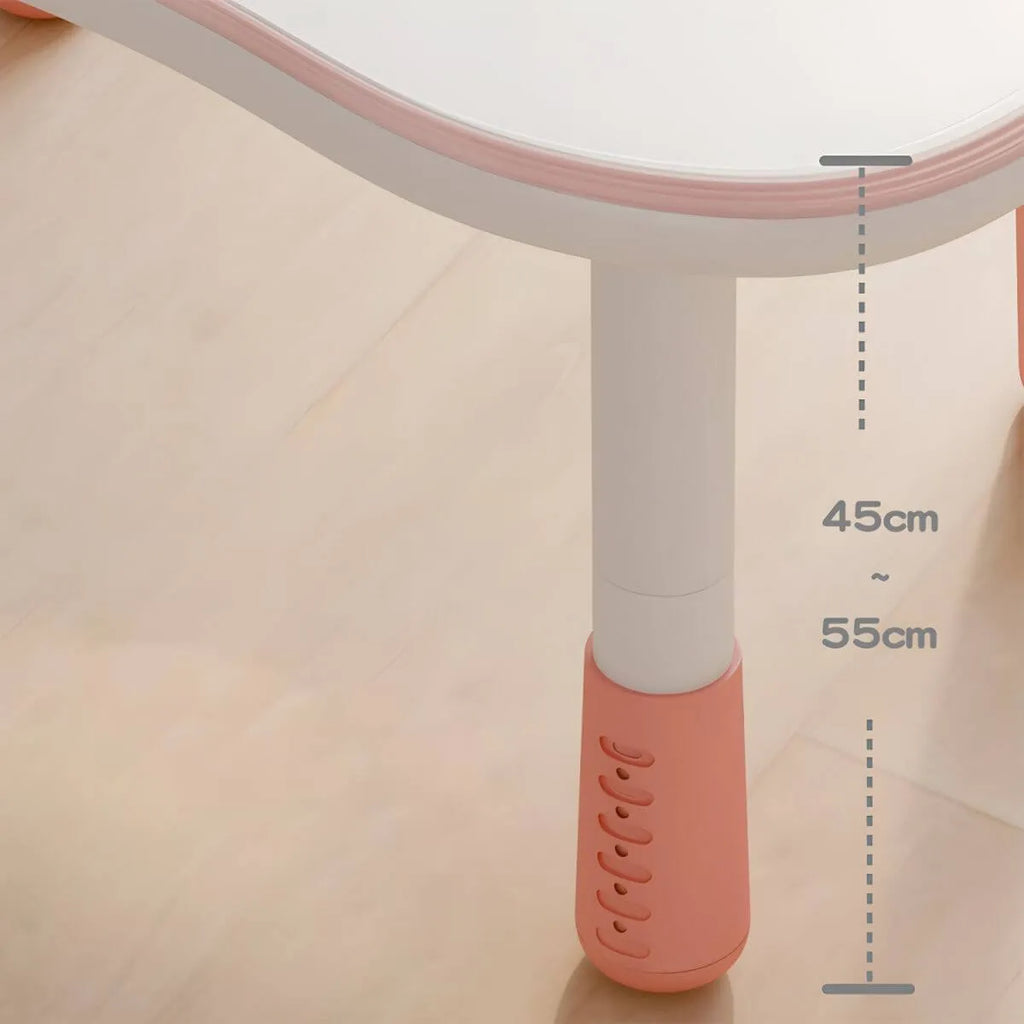 Adjustable Kids' Writing Desk with Wood Top and Soft-Rounded Edge
