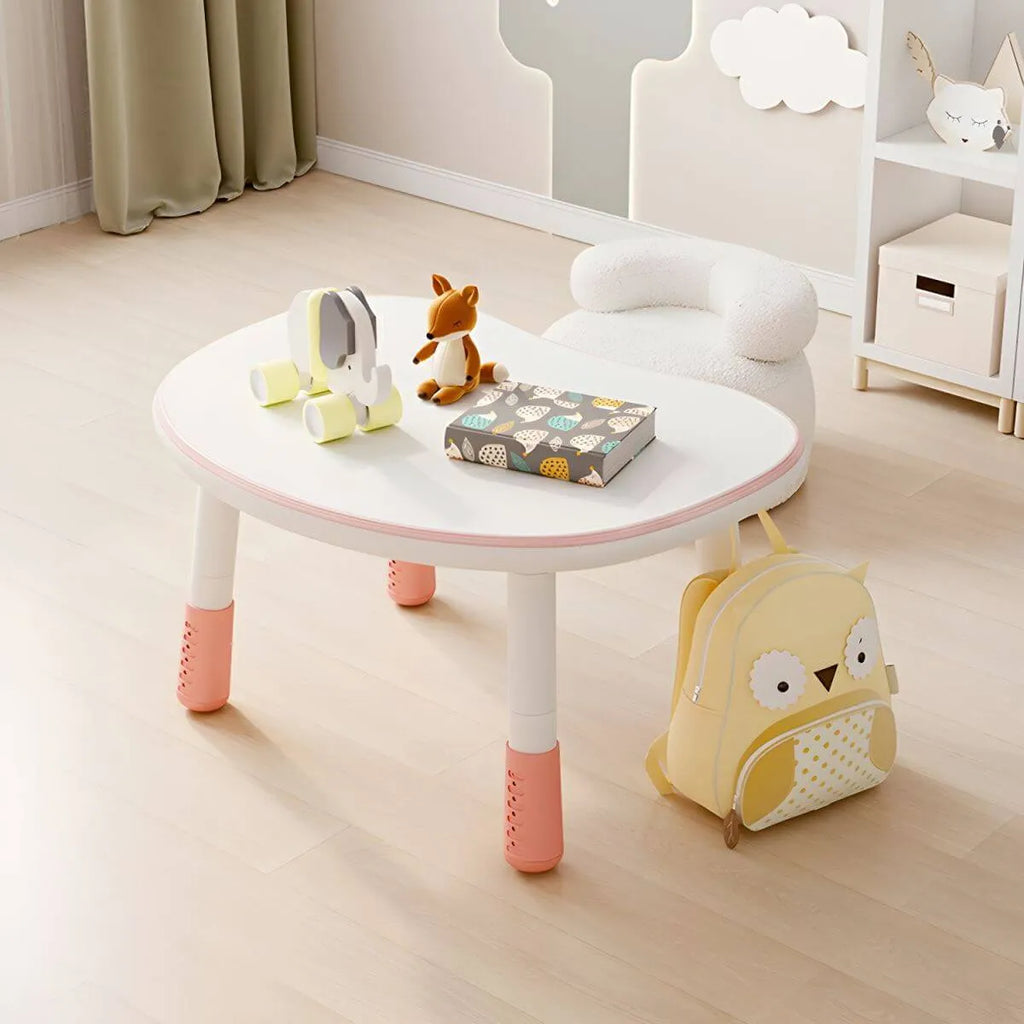 Adjustable Kids' Writing Desk with Wood Top and Soft-Rounded Edge Main Product Image