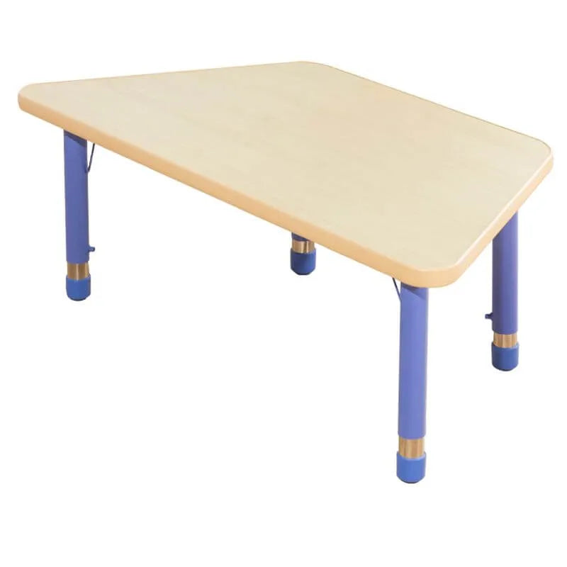 Adjustable Kids Writing Desk with Wooden Top and Iron Base