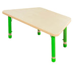 Adjustable Kids Writing Desk with Wooden Top and Iron Base