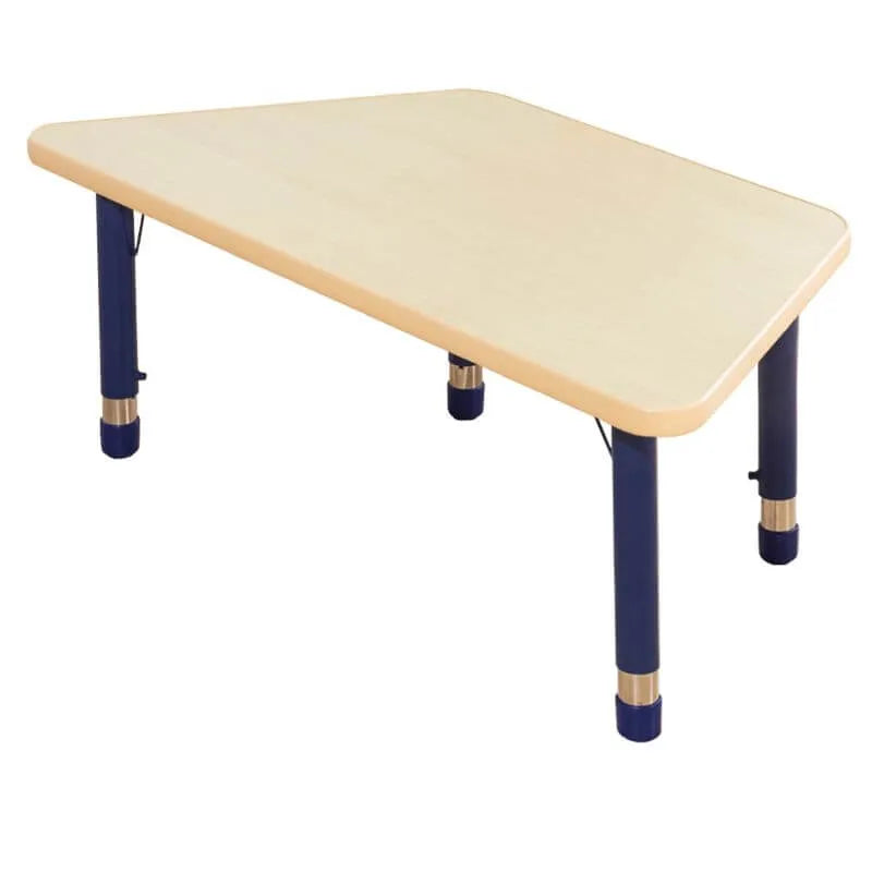 Adjustable Kids Writing Desk with Wooden Top and Iron Base