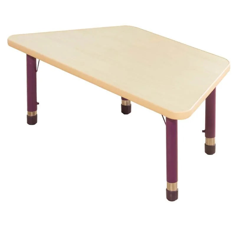 Adjustable Kids Writing Desk with Wooden Top and Iron Base