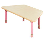 Adjustable Kids Writing Desk with Wooden Top and Iron Base