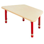Adjustable Kids Writing Desk with Wooden Top and Iron Base