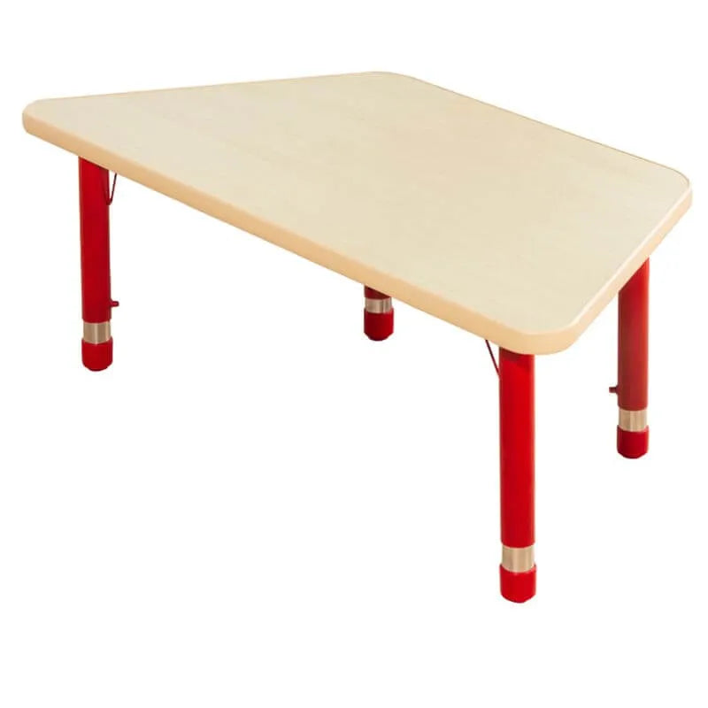 Adjustable Kids Writing Desk with Wooden Top and Iron Base