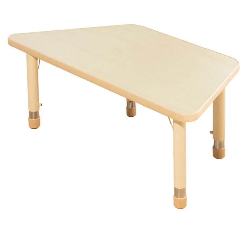 Adjustable Kids Writing Desk with Wooden Top and Iron Base