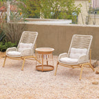 Adjustable Rattan Folding Chair Series with Cushions for Terrace and Reading Nooks