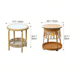 Adjustable Rattan Folding Chair Series with Cushions for Terrace and Reading Nooks Dimensions