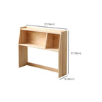 Adjustable Solid Ash Kids Desk with Bookshelf & Fold-Out Panel Dimensions