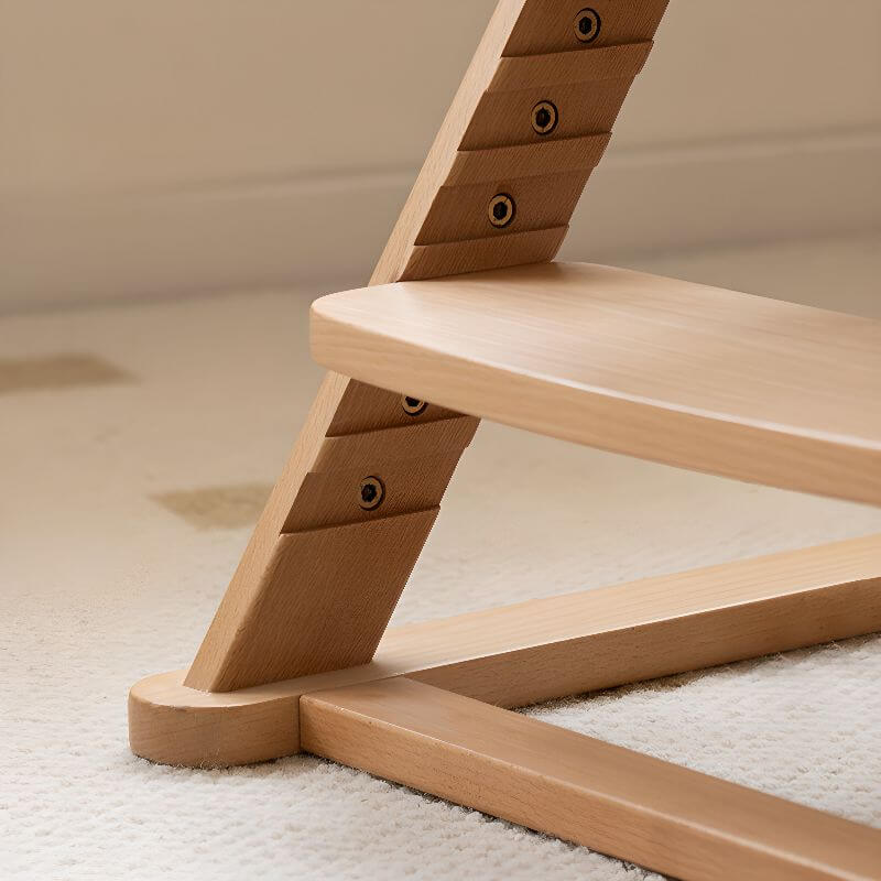 Adjustable Upholstered Armless Kids Chair with Solid Wood Frame