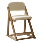 Adjustable Upholstered Armless Kids Chair with Solid Wood Frame