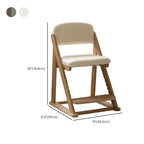 Adjustable Upholstered Armless Kids Chair with Solid Wood Frame Dimensions