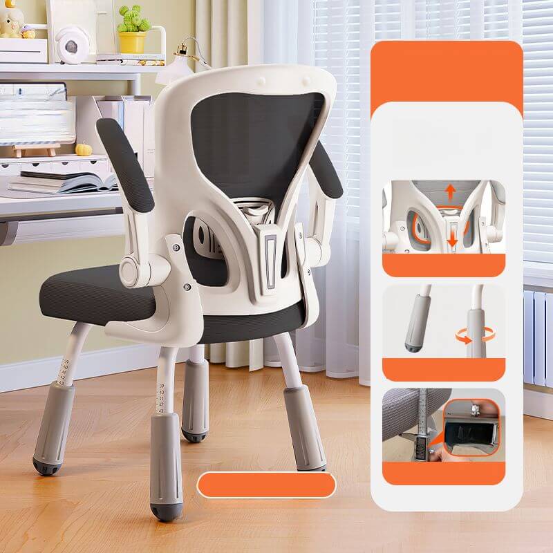 Adjustable Upholstered Chair for Kids - Modern Solid Colors