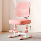 Adjustable Upholstered Kids Chair with Breathable Mesh Back