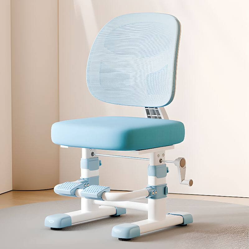 Adjustable Upholstered Kids Chair with Breathable Mesh Back
