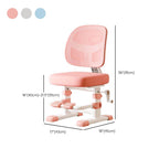 Adjustable Upholstered Kids Chair with Breathable Mesh Back Dimensions