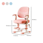Adjustable Upholstered Kids Chair with Breathable Mesh Back Dimensions