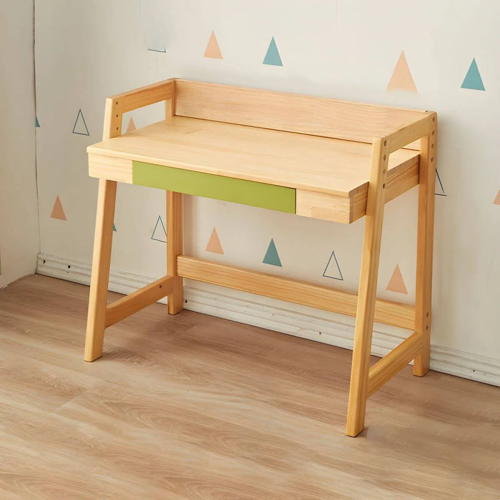Adjustable Wood Kids' Writing Desk with Storage & Ergonomic Chair