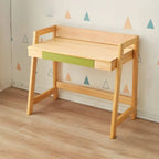 Adjustable Wood Kids' Writing Desk with Storage & Ergonomic Chair