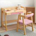 Adjustable Wood Kids' Writing Desk with Storage & Ergonomic Chair