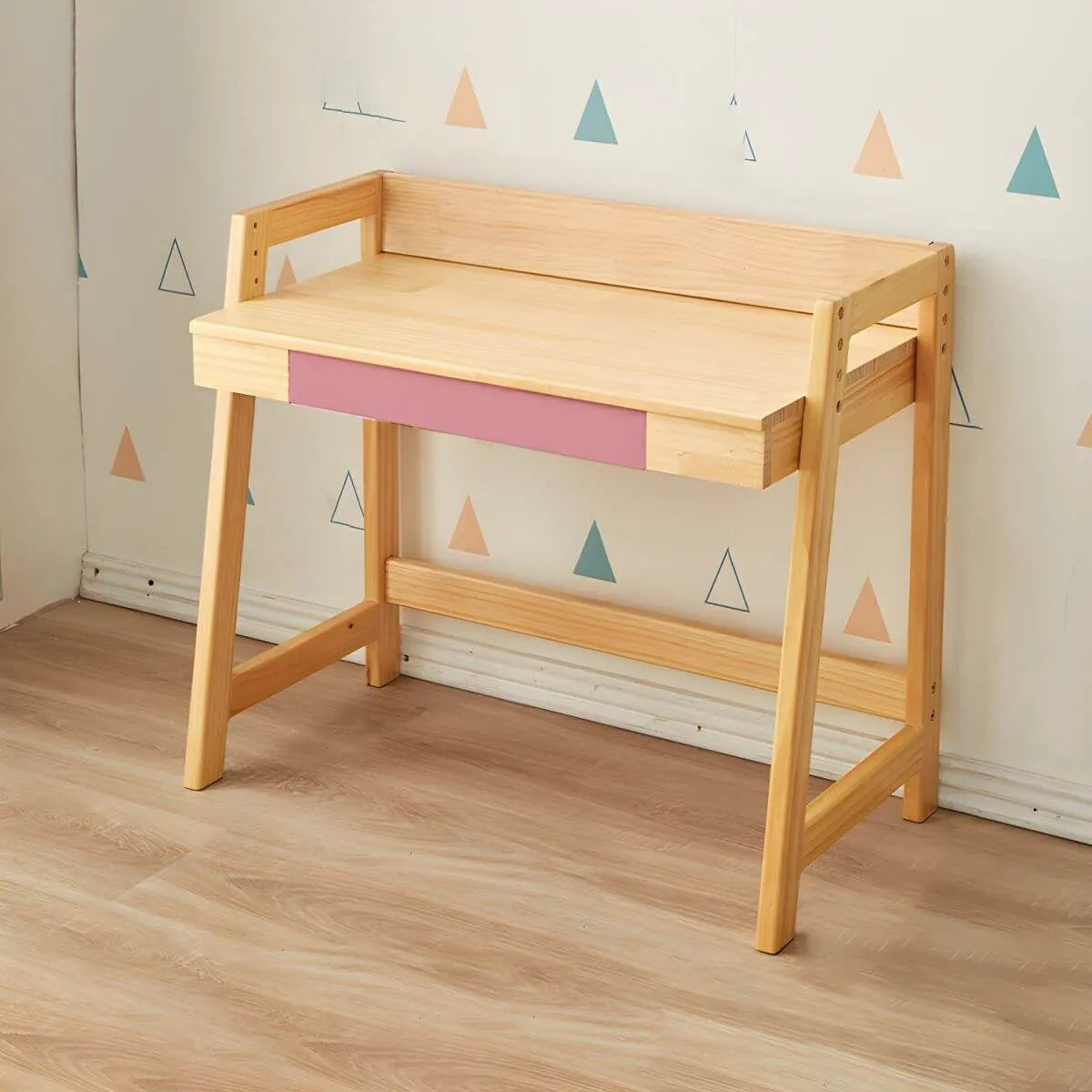 Adjustable Wood Kids' Writing Desk with Storage & Ergonomic Chair