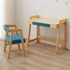 Adjustable Wood Kids' Writing Desk with Storage & Ergonomic Chair