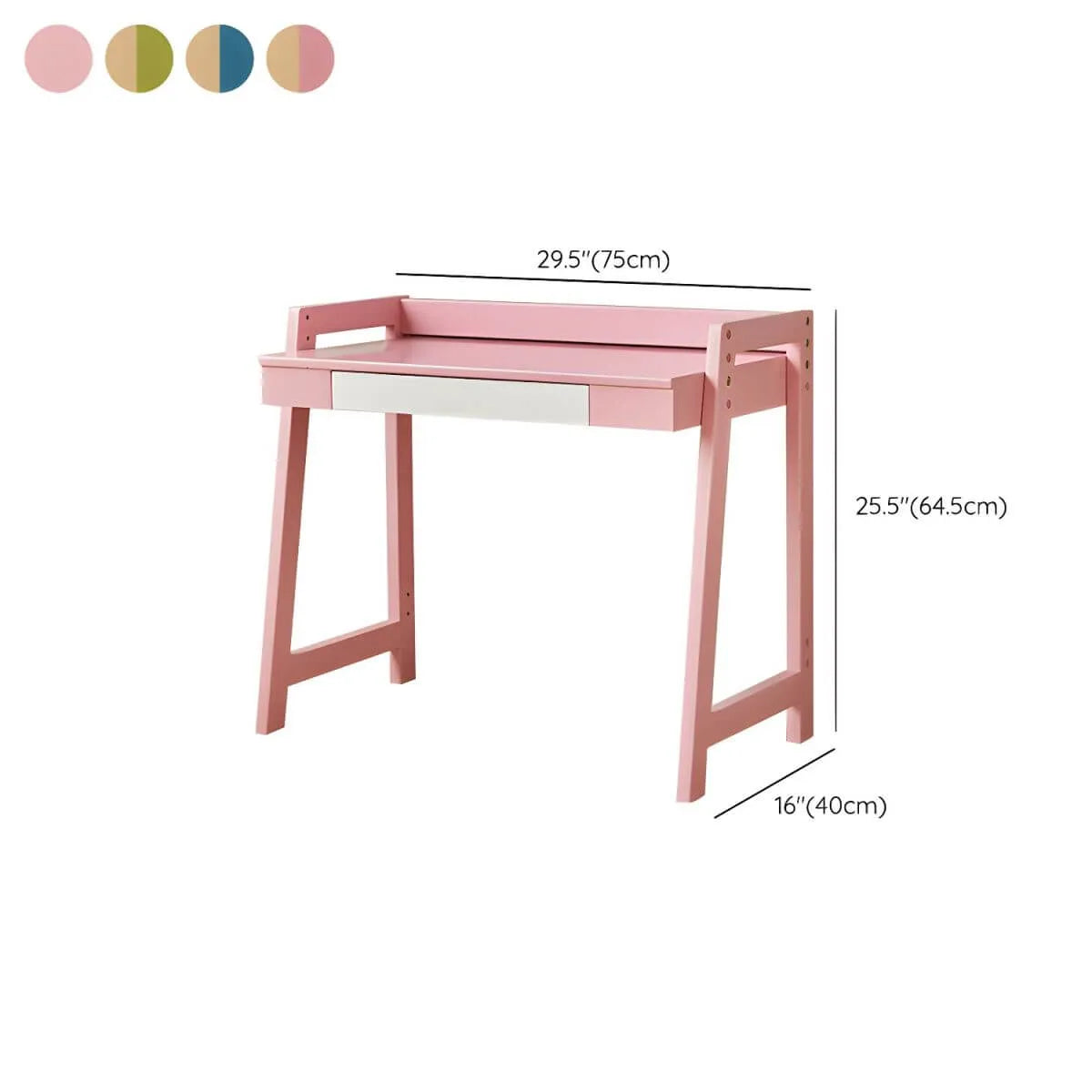Adjustable Wood Kids' Writing Desk with Storage & Ergonomic Chair Dimensions
