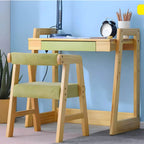 Adjustable Wood Kids' Writing Desk with Storage & Ergonomic Chair Main Product Image