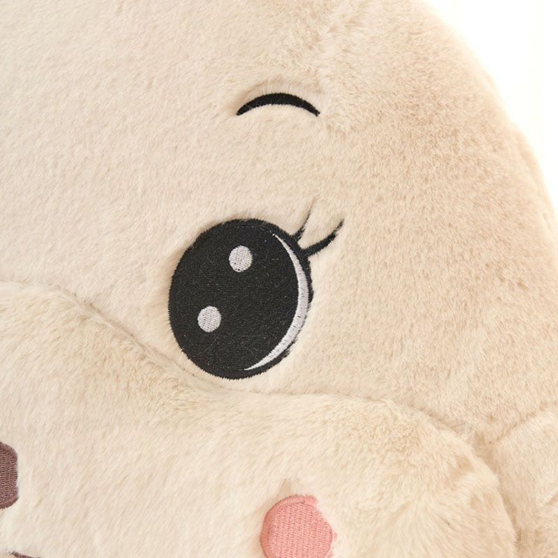 Adorable Upholstered Kids Sofa in White, Pink, and Grey Animal Print